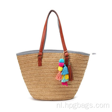 Summer Beach Tote met kwastje voor reistas